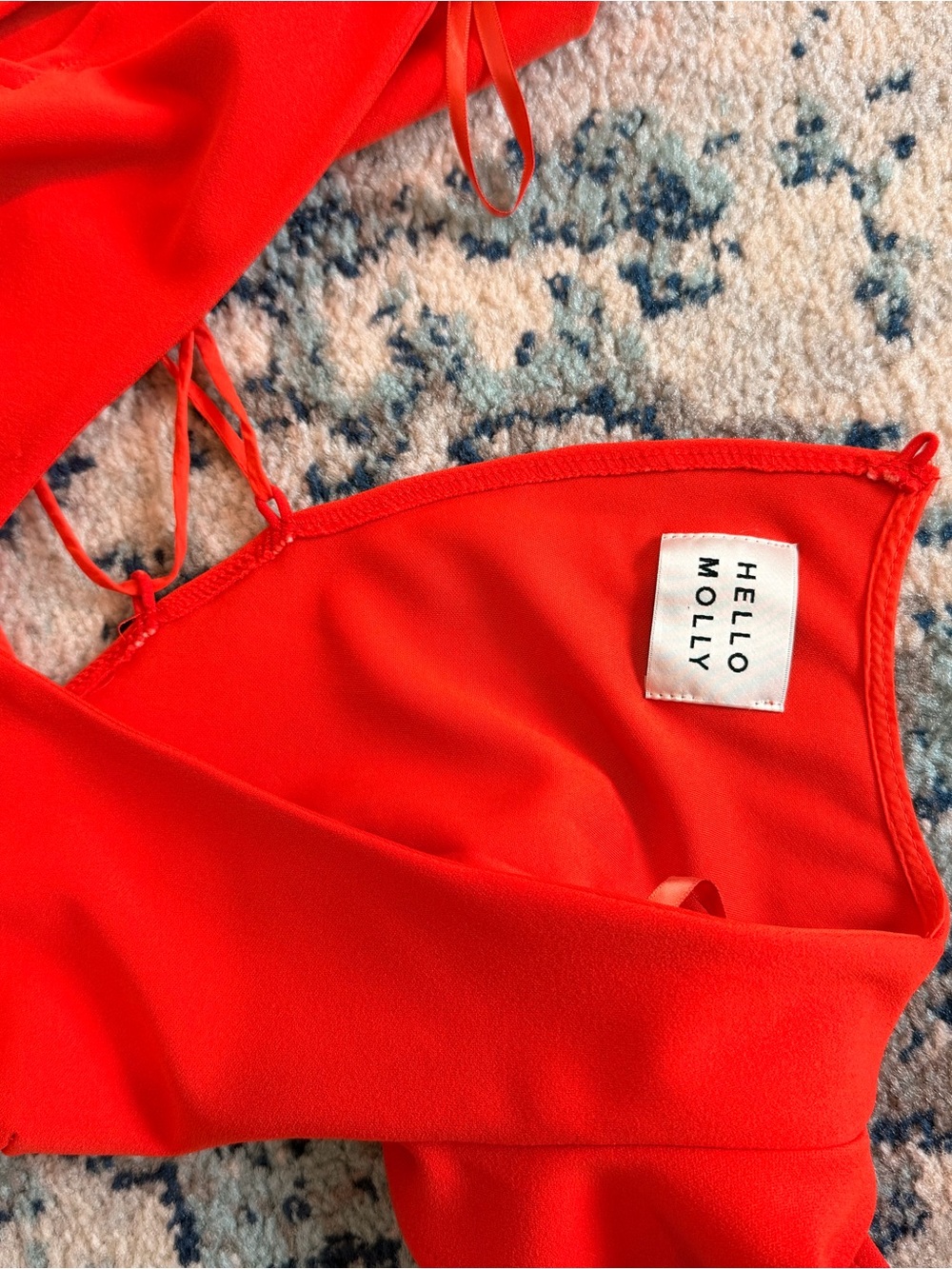 Hello Molly Red Ruffle Mini Dress - Picture 9 of 9